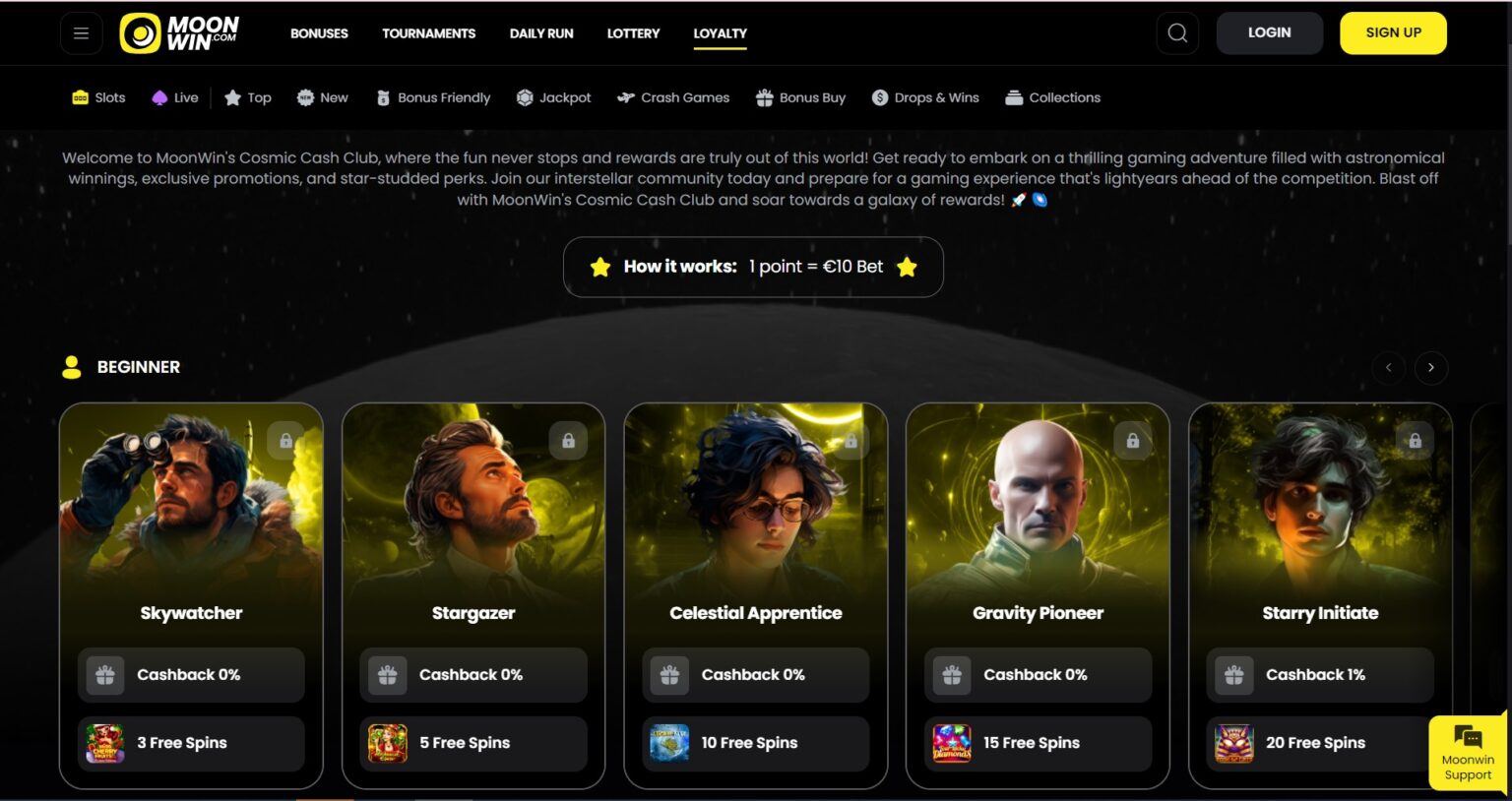 moonwin bonus ohne einzahlung